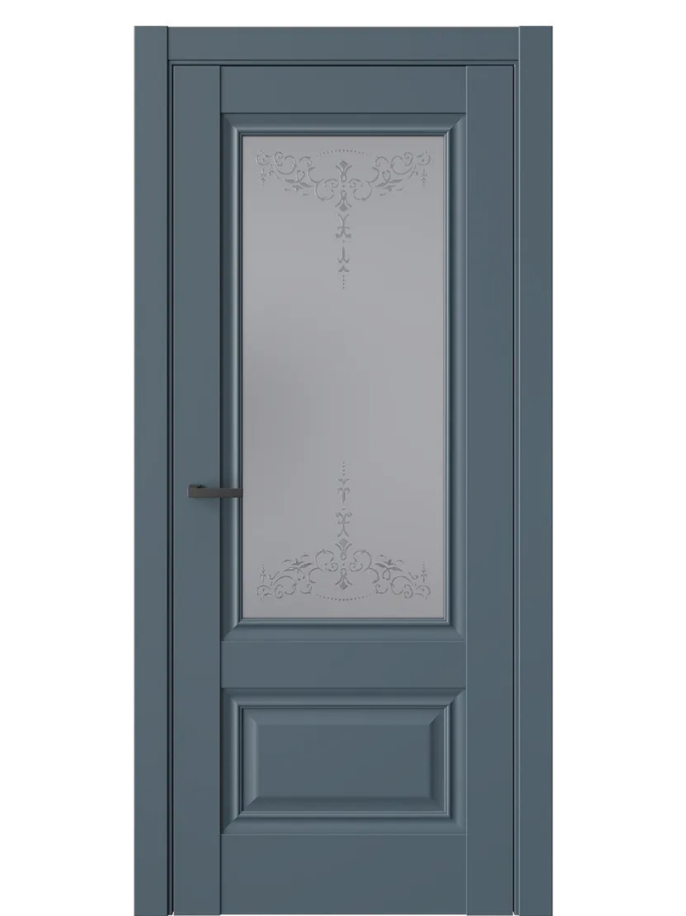 Двери WestStyle  "Ch 8" Океанская волна/ графит сатинат ДО