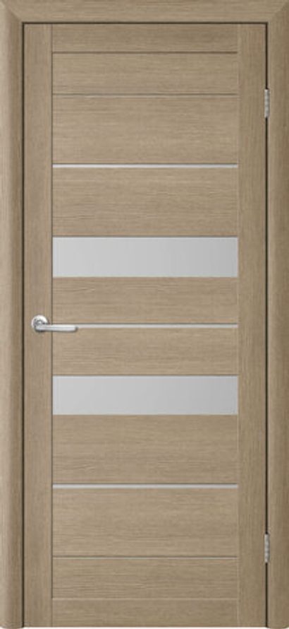 Межкомнатные двери ALBERO "Т-4" Акация кремовая (ДО) Матовое белое