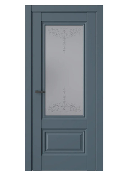 Двери WestStyle  "Ch 8" Океанская волна/ графит сатинат ДО