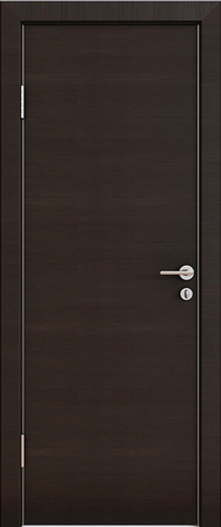 Межкомнатные двери ДВЕРНАЯ ЛИНИЯ "Модерн Шумоизоляционная" 600-47мм Венге поперечный/Алюминиевая кромка