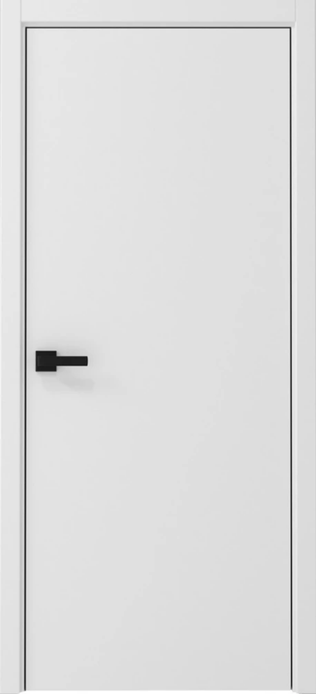 Двери ALBERO "Графика-1" Белый/кромка черная (ДГ) Двери ALBERO "Графика-1" Белый/кромка черная (ДГ)