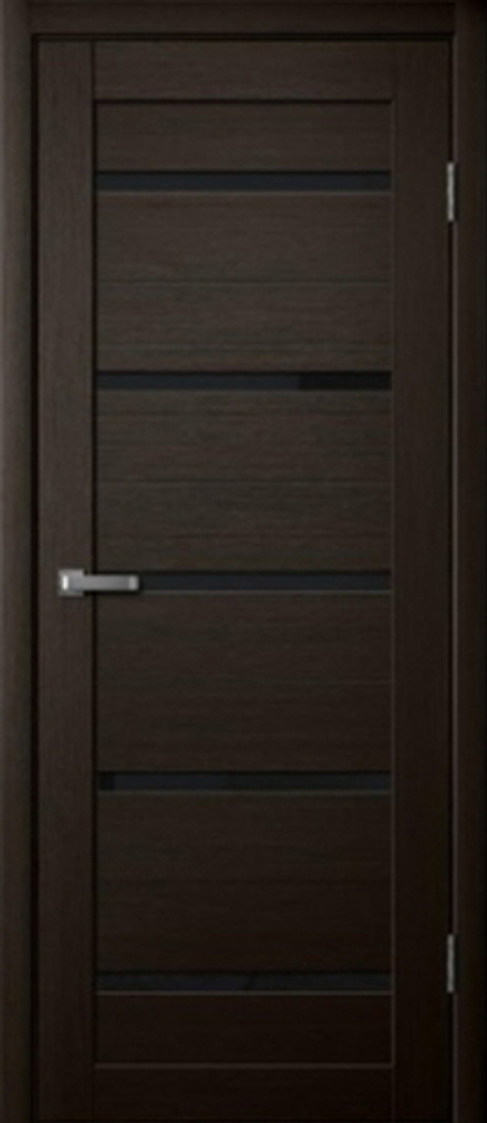 Межкомнатные двери царговые "ЦДО 04" Венге/Черный акрилат ДО