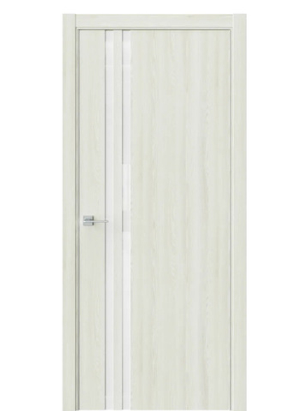 Двери WestStyle  "IN 37" Клен Крем /Аляска Lacobel /алюм.кромка  ДО