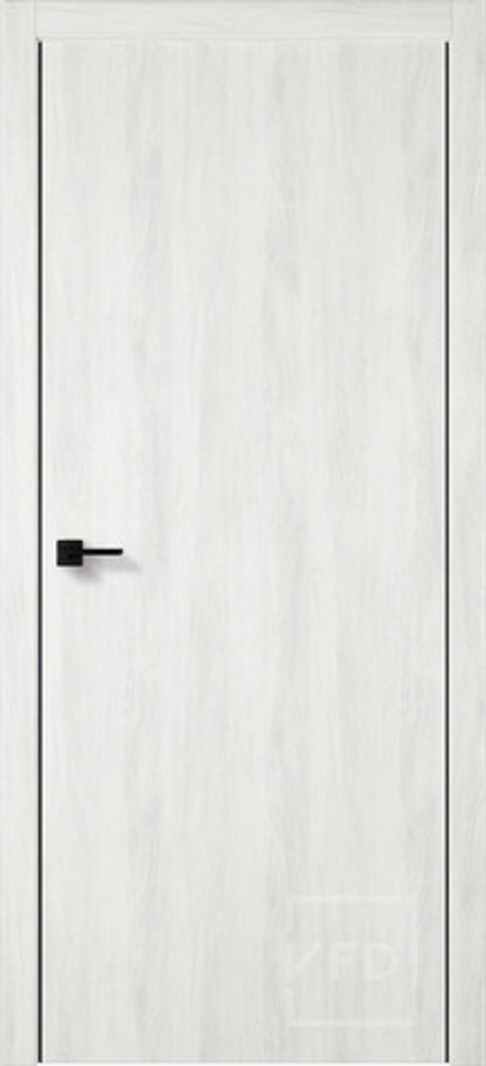 Межкомнатные двери ВФД "URBAN Z" Nord Vellum 4х4 BE /black edge (Алюминиевая кромка) ДГ