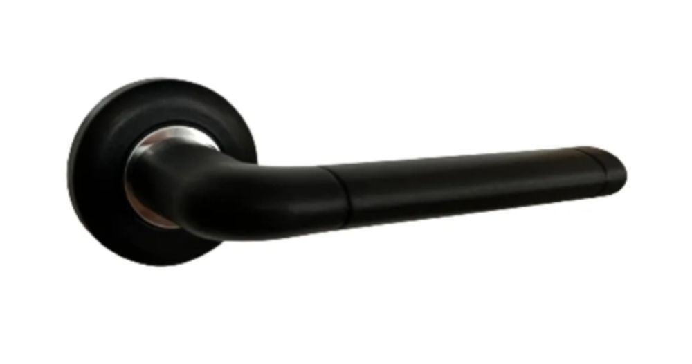 Дверные ручки vantage v 128 bl al цвет- черный матовый