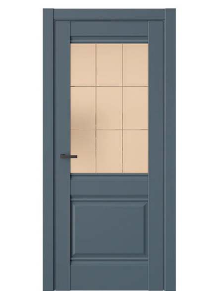 Двери WestStyle  "Ch 6" Океанская волна/ бронза сатинат ДО