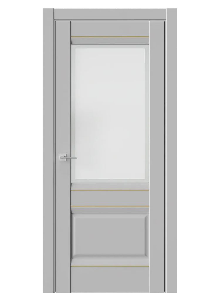 Двери WestStyle  PL11F Макиато /Белое Сатинат /Молдинг ДО