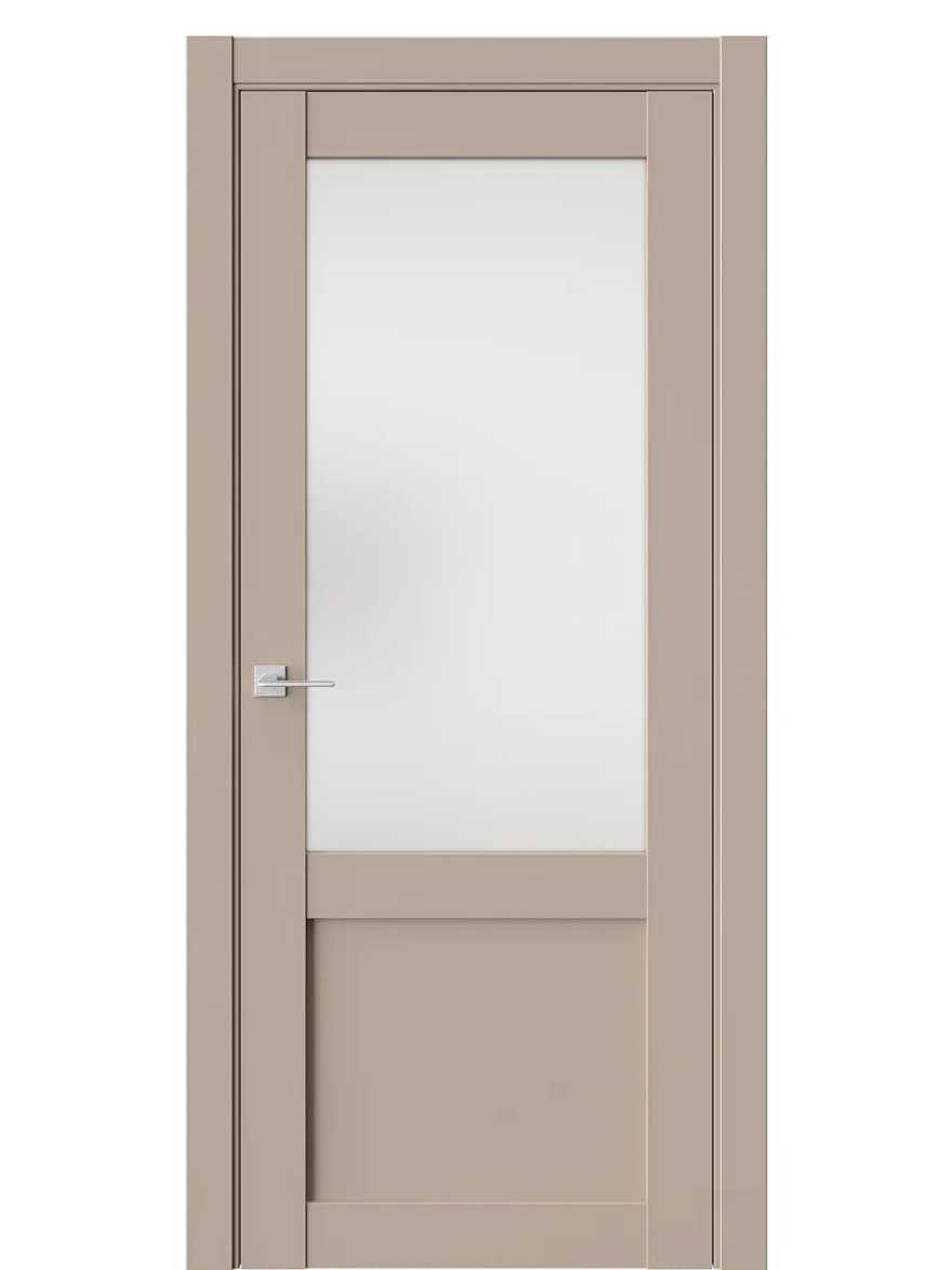 Двери WestStyle  NR4  Гляссе /Белое Сатинат ДО