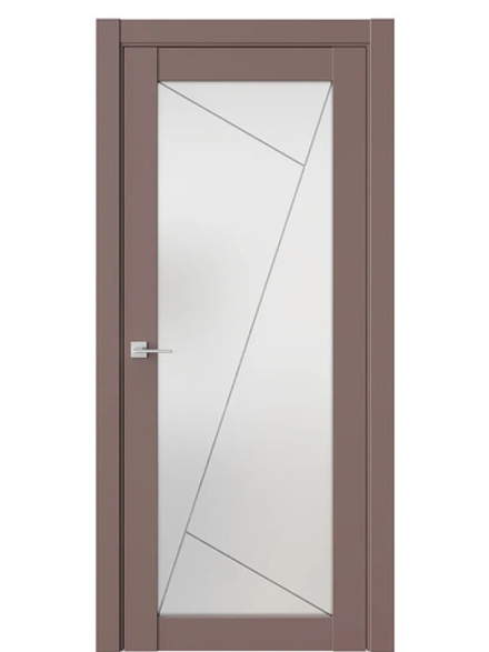 Двери WestStyle  NR2  Милкшейк /Белое Сатинат ДО