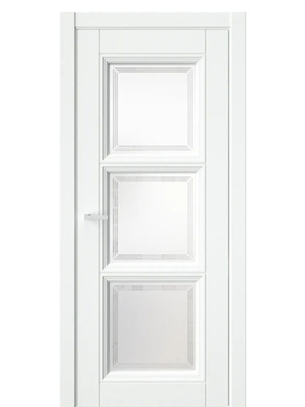 Двери WestStyle  Demiss 6  Белый / белое сатинат ДО