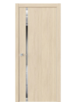 Двери WestStyle  "IN 36" Сенди /Зеркало /алюм.кромка  ДО