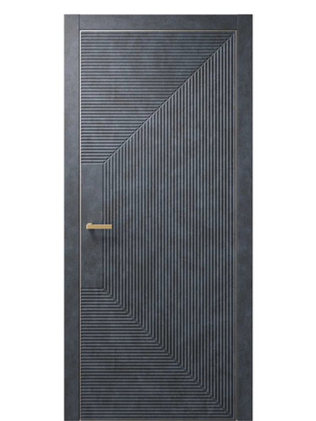 Двери WestStyle  "IN 4 FL" Бетон Маренго /алюм.кромка ДГ