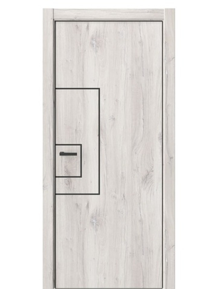 Двери WestStyle  "IN 41" Дуб Джуно /алюм.кромка  ДГ