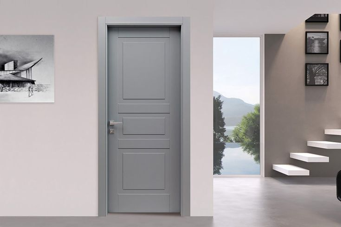 Серые межкомнатные двери: преимущества и идеи гармоничного сочетания 3
