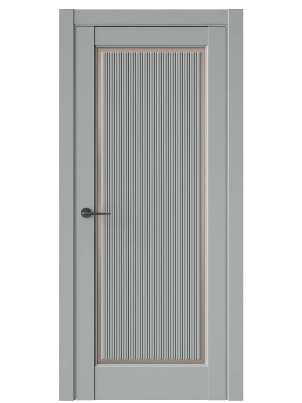 Двери WestStyle  LVT 1 FL Серая Гавань/ Бронза Сатинат ДО