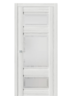 Двери WestStyle  "ChЕ 10" Клен Айс/ белое сатинат  ДО