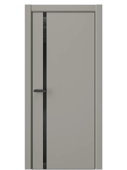 Двери WestStyle  "IN 36" Пустынное Золото /Чёрное Lacobel /алюм.кромка  ДО