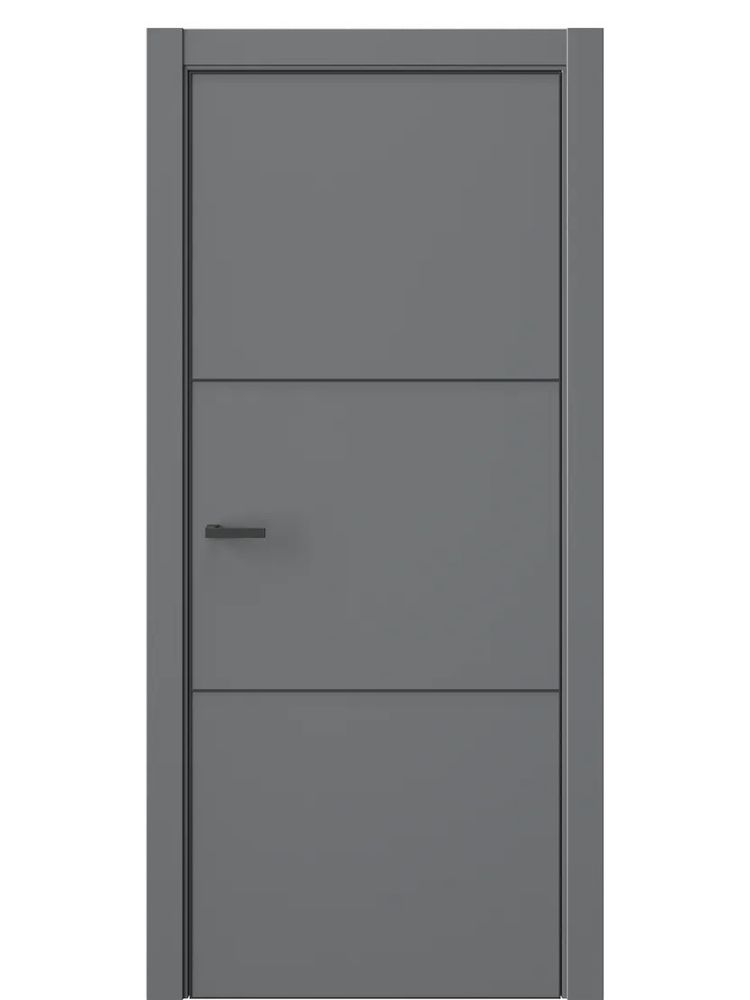 Двери WestStyle  "IN 26" Альпийская Ночь /алюм.кромка  ДГ