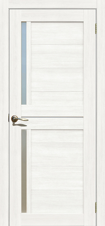 Межкомнатные двери La Stella 202 Ясень снежный/Сатин ДО