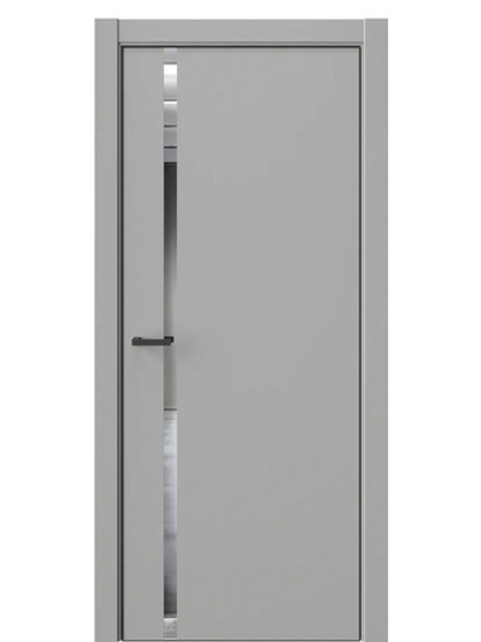 Двери WestStyle  "IN 36" Макиато /Зеркало /алюм.кромка  ДО