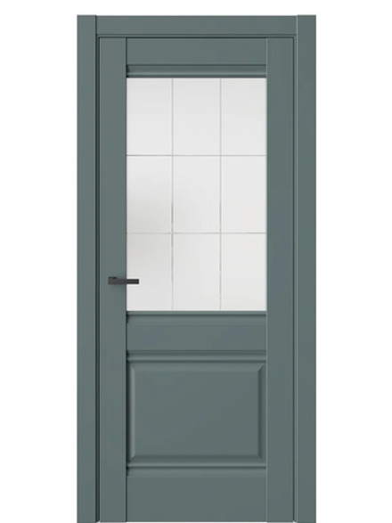 Двери WestStyle  "Ch 6"  Нефритовый сад/ белое сатинат ДО