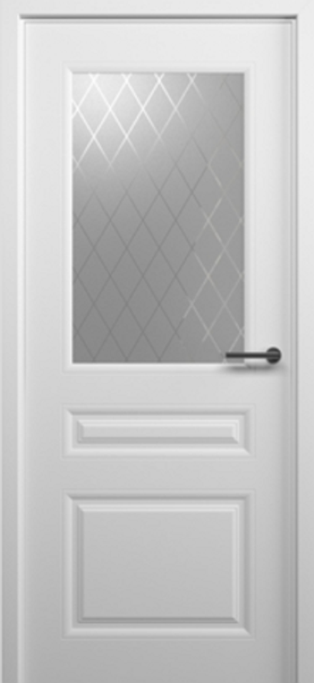Межкомнатные двери ALBERO Стиль-2 (с врезкой под замок,но без замка, Левые, Правые) ДО Белый