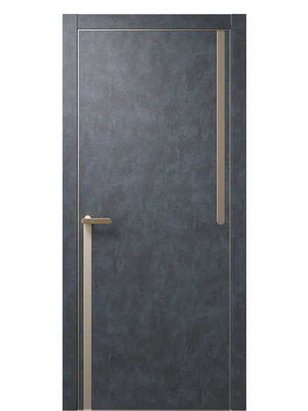 Двери WestStyle  "IN М2.3" Бетон Маренго /молдинг /алюм.кромка  ДГ