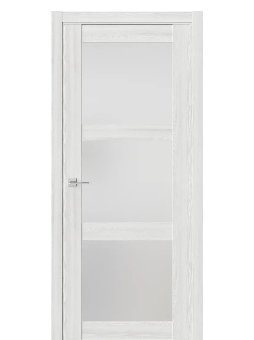 Двери WestStyle  NR6  Клён Айс /Белое Сатинат ДО