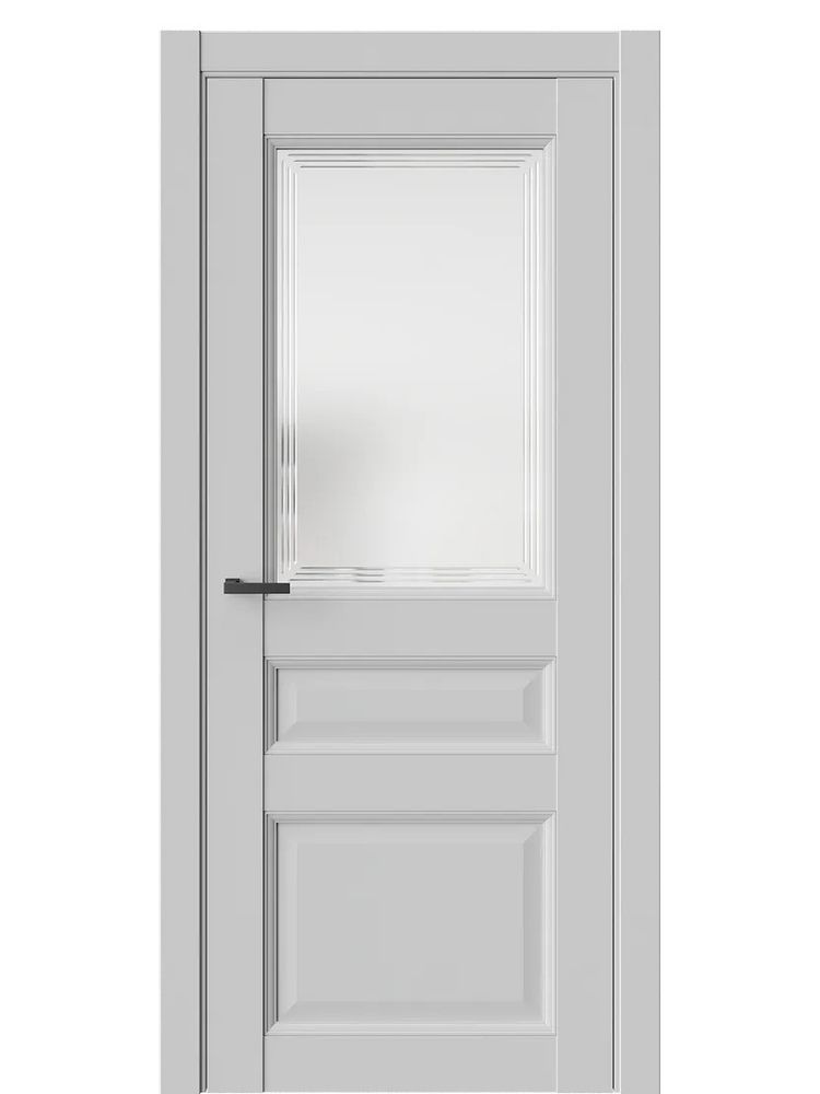Двери WestStyle Enika 6 Emlayer серый /Белое Сатинат  ДО