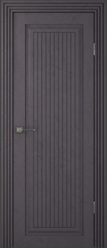 Межкомнатные двери SYNERGY  "Лайн 3" Шагрень графит ДГ