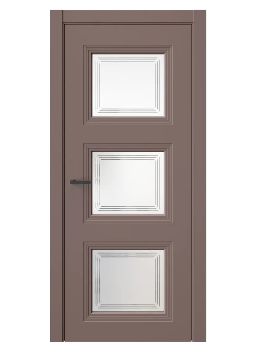 Двери WestStyle  Monte 6 Милкшейк /Белое Сатинат ДО