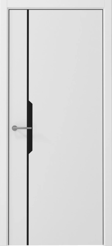 Двери ALBERO "Графика-4" Белый/кромка черная (ДГ) Двери ALBERO "Графика-4" Белый/кромка черная (ДГ)
