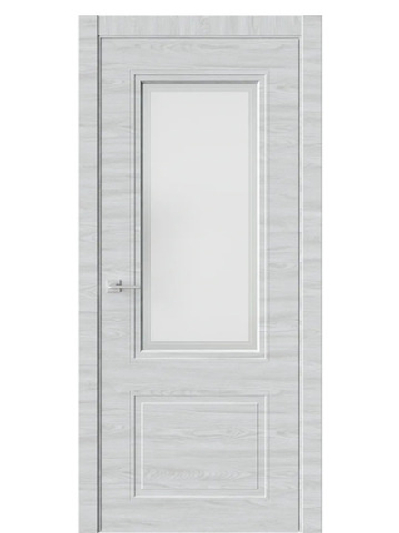 Двери WestStyle Eliss 4 Дуб малибу горизонт /белое сатинат  ДО