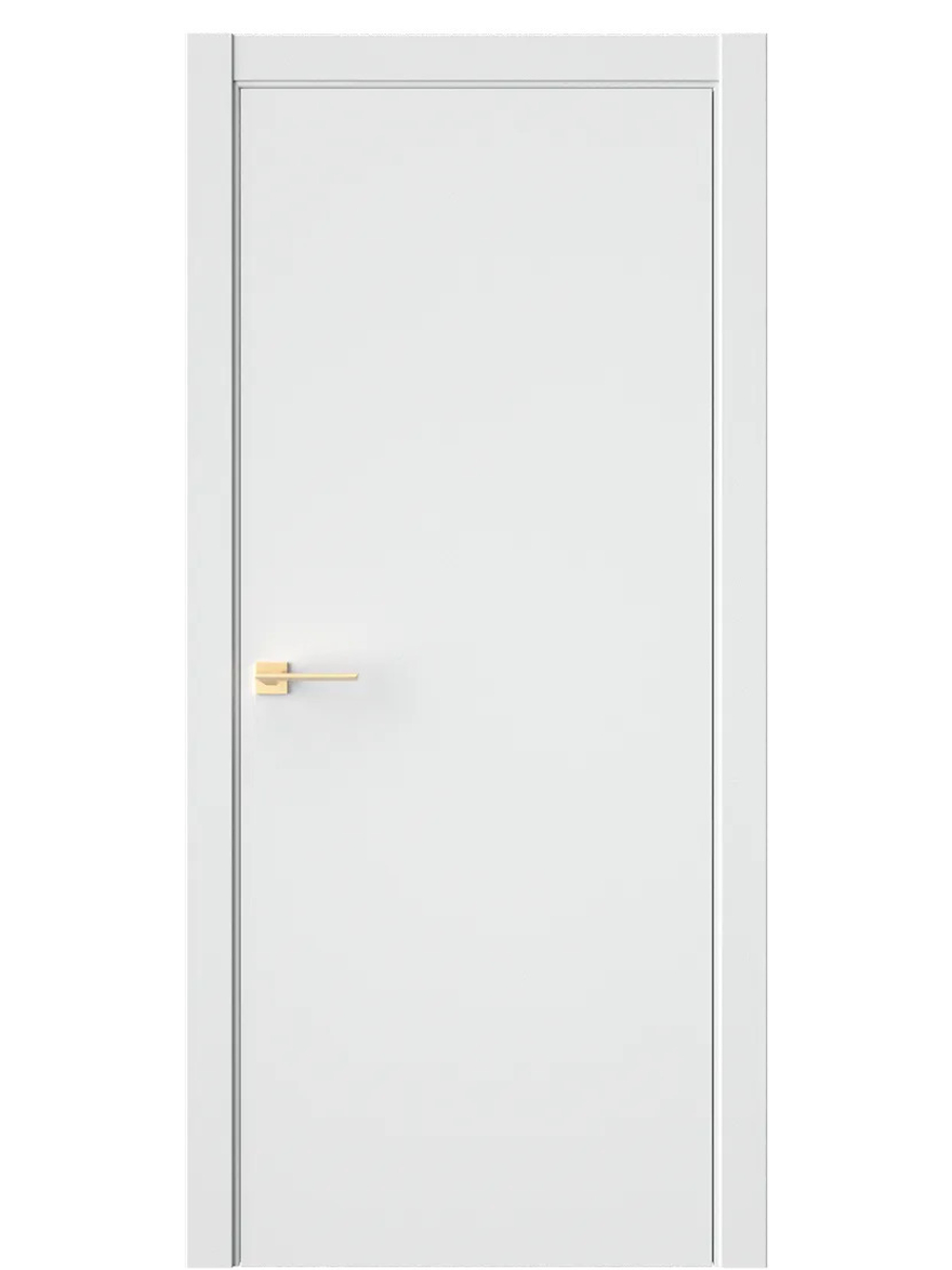 Двери WestStyle  ГЛАДКАЯ Белая Вуаль  ДГ