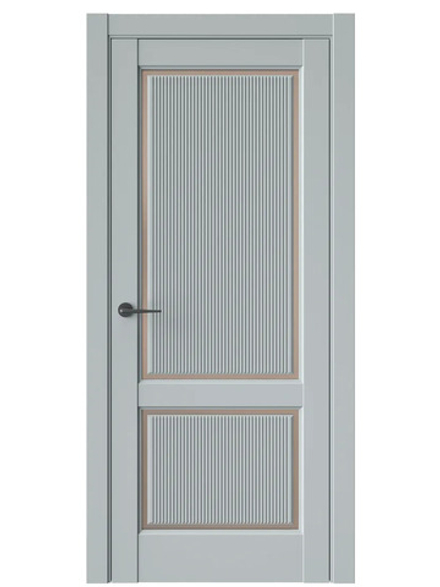 Двери WestStyle  LVT 3 FL Платиновый Дым/ Бронза Сатинат ДО