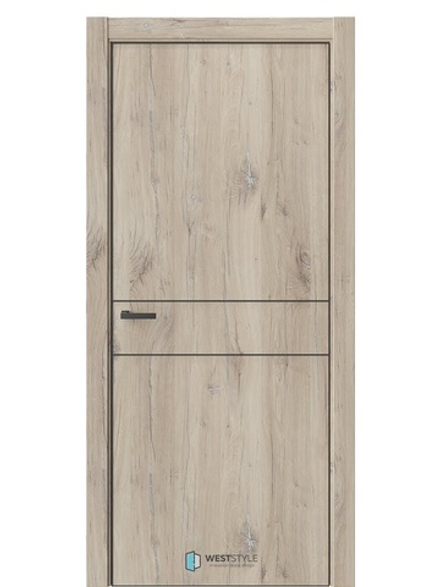 Двери WestStyle  "IN 20" Дуб Мехико /алюм.кромка  ДГ