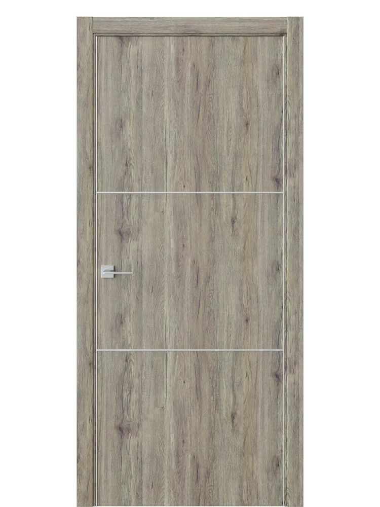 Двери WestStyle  "IN 26" Дуб Эссе /алюм.кромка  ДГ
