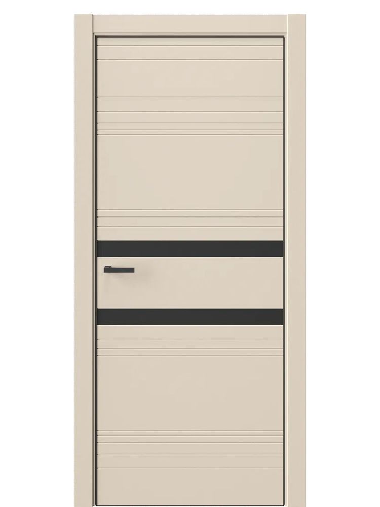 Двери WestStyle  &quot;IN 13&quot; Клен Крем /Зеркало Графит /алюм.кромка  ДО