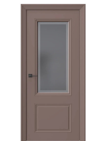 Двери WestStyle Eliss 4 Милкшейк /графит сатинат  ДО