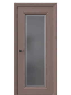 Двери WestStyle Eliss 2 Милкшейк /графит сатинат  ДО