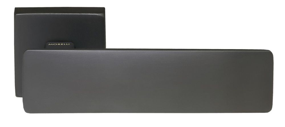 Дверные ручки morelli luxury space black цвет - матовая черная бронза