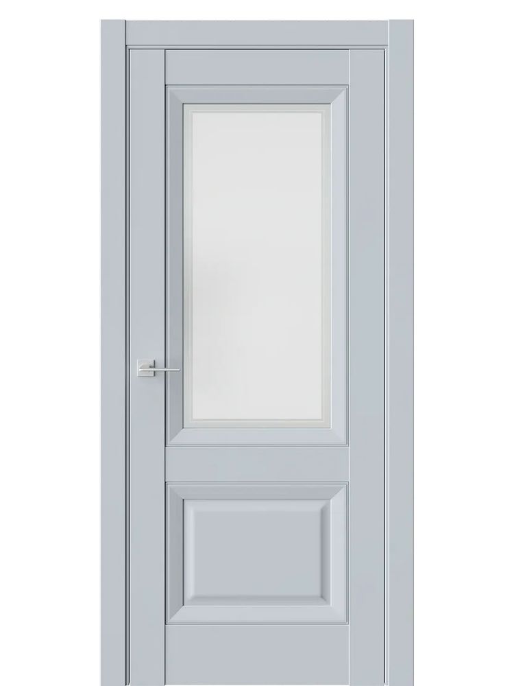 Двери WestStyle  PL4F Белая Ночь /Белое Сатинат /Молдинг ДО