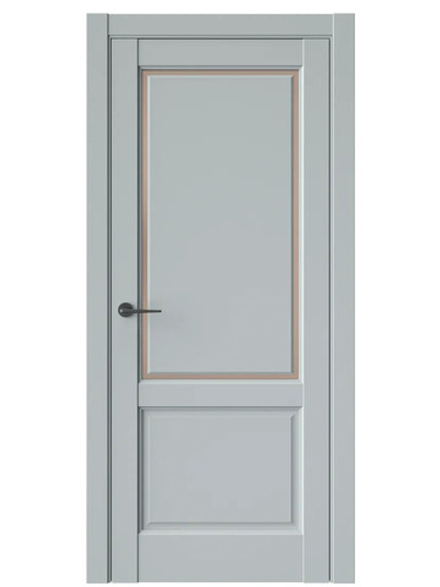 Двери WestStyle  LVT 3Е Платиновый Дым/ Бронза Сатинат ДО