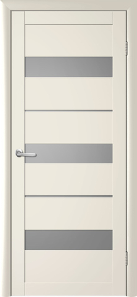 Межкомнатные двери ALBERO "Прага" Ваниль (ДО) Белое матовое