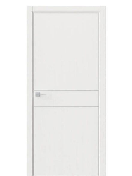 Двери WestStyle  "IN 20" Белое Дерево /алюм.кромка ДГ