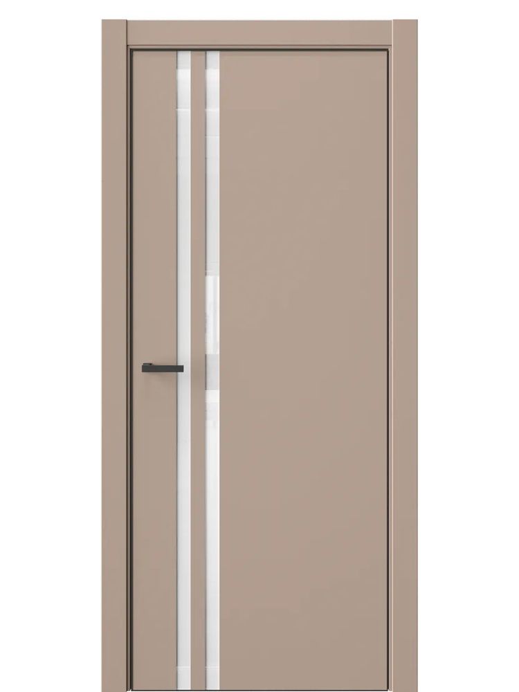 Двери WestStyle  "IN 37" Гляссе /Аляска Lacobel /алюм.кромка  ДО