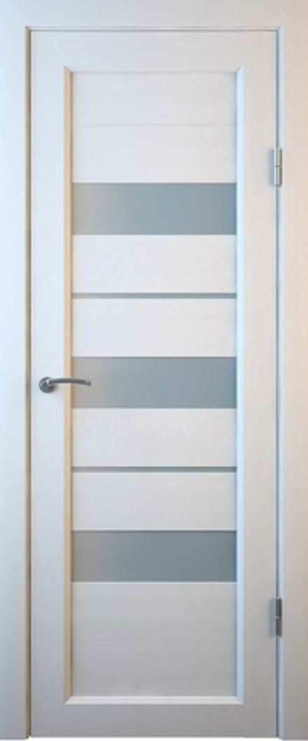 Межкомнатные двери MART DOORS С5 Белое дерево/Сатинат (ДО)