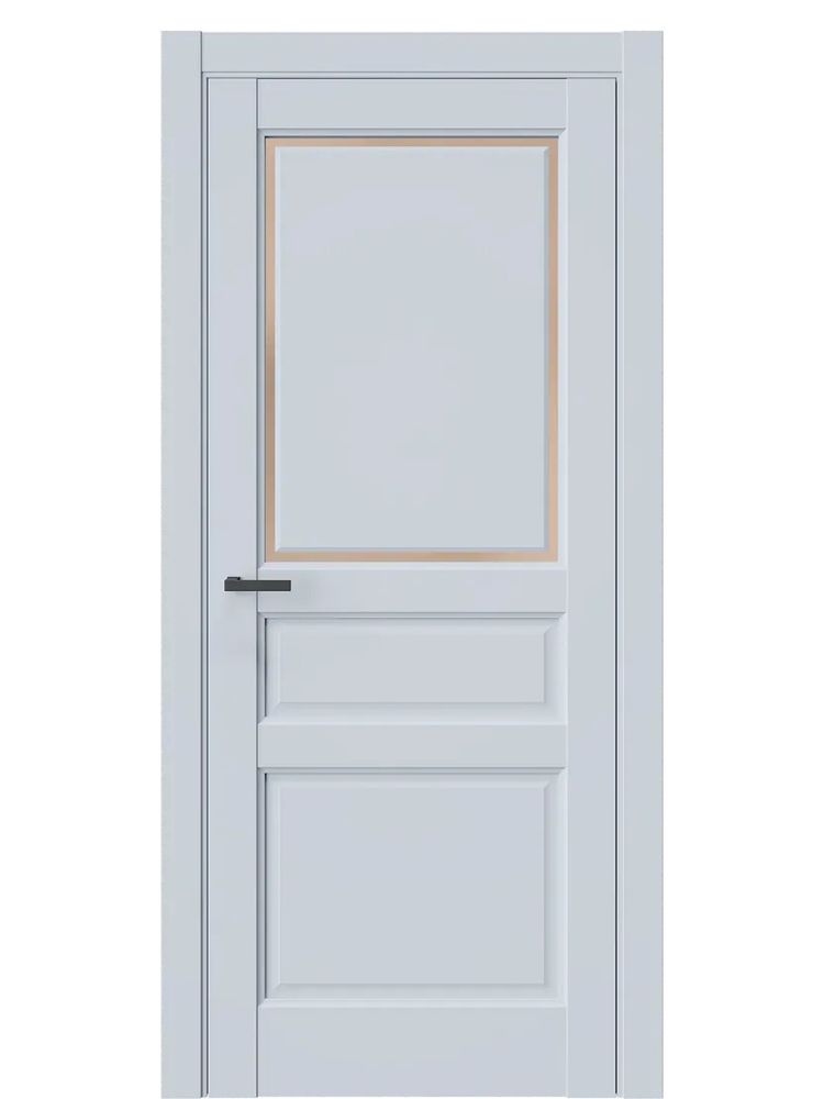 Двери WestStyle  LVT 5Е Белая Ночь/ Бронза Сатинат ДО