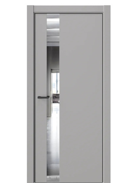 Двери WestStyle  "IN 2" Макиато /Зеркало /алюм.кромка  ДО