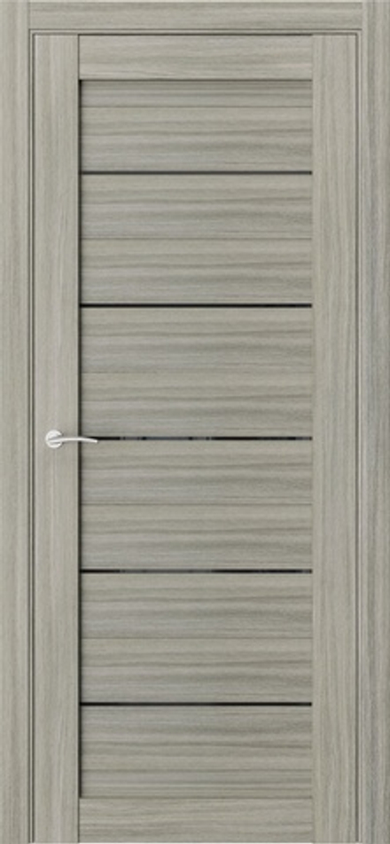 Межкомнатные двери WestStyle "Q12" (RE6) Дуб скальный/Черное лакобель ДО